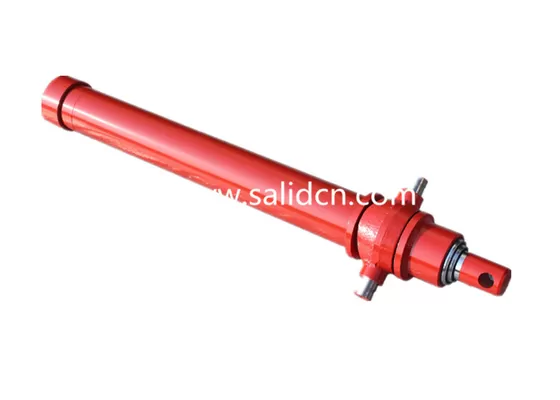 Standard Size 3 Stage 12 Tons Telescopic Hydraulic cylinder for Sideloader Trucks